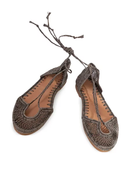 Pantofi cu toc Slo_hand_made fără toc gri