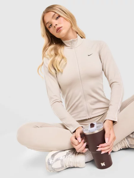 Nike Bluza Rozpinana Fitted Gls beżowa