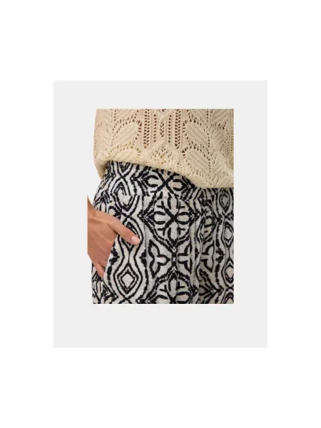 VERO MODA Nohavice VMMENNY / nebielená / čierna béžová