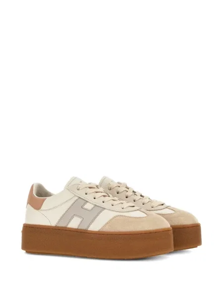 Sneakerși Hogan din piele cu platformă