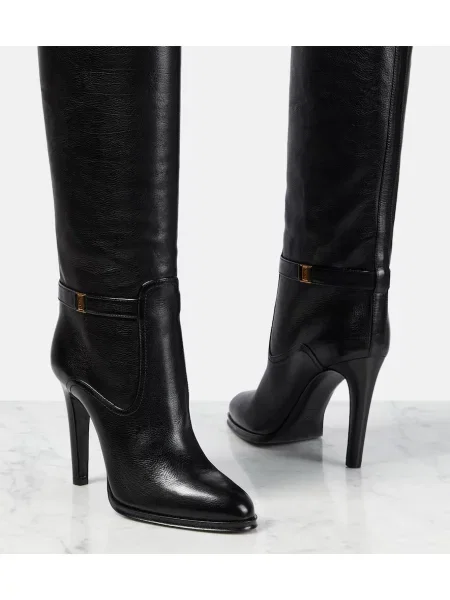 Cizme Saint Laurent din piele negru