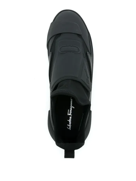 Sneakerși Ferragamo slip-on negru