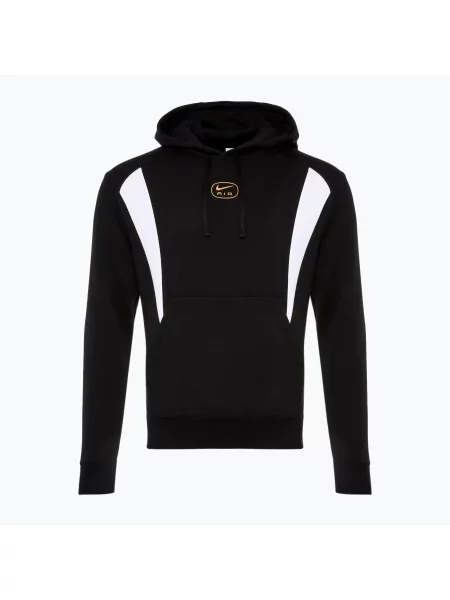 Férfi pulóver Nike Sportstwear Air black/metallic gold Sportstwear Air fekete