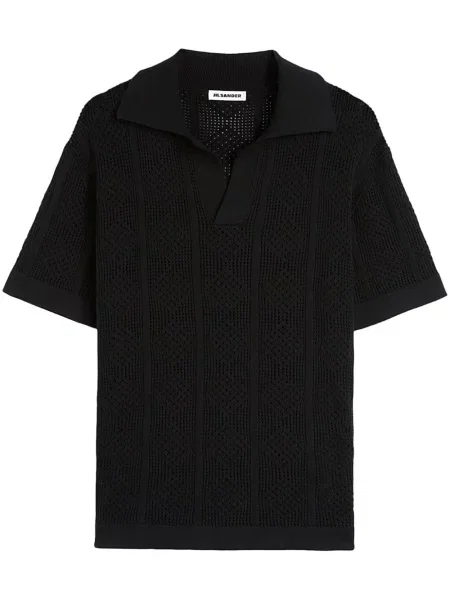 Polo Jil Sander tricotate negru