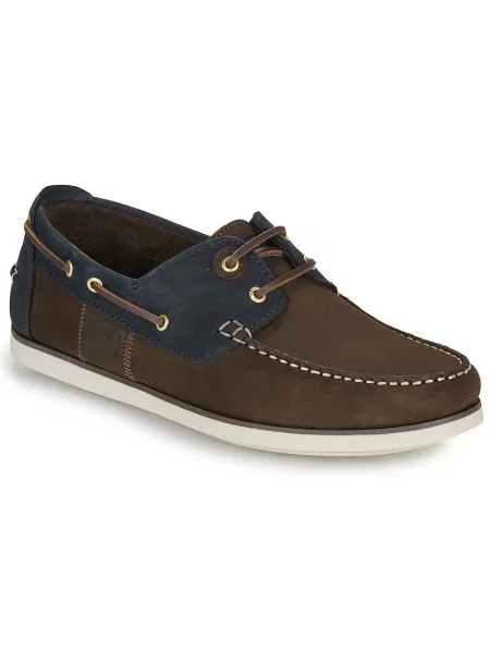 Mokasini Barbour iz usnja nubuk rjava