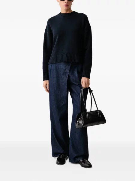 Pulover Barbour cu decolteu rotund albastru