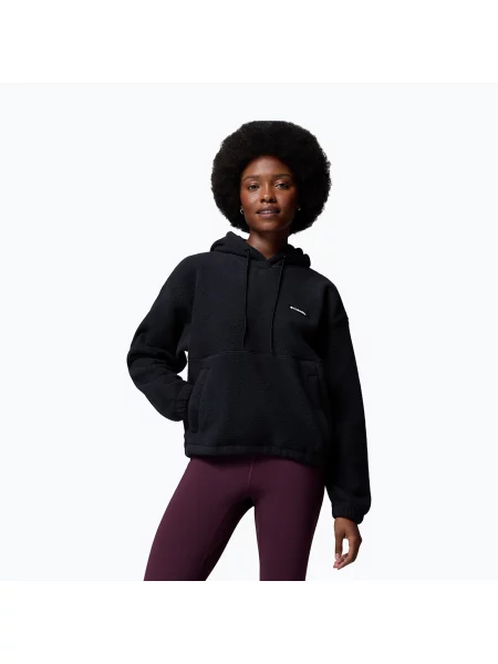 Bluză fleece pentru femei Columbia Timber Meadow MTR Fleece Hoodie black negru
