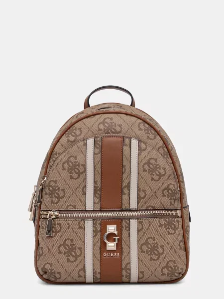 Ruksak Guess ERENIA mali s uzorkom bež