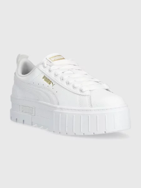 Pantofi Puma din piele alb