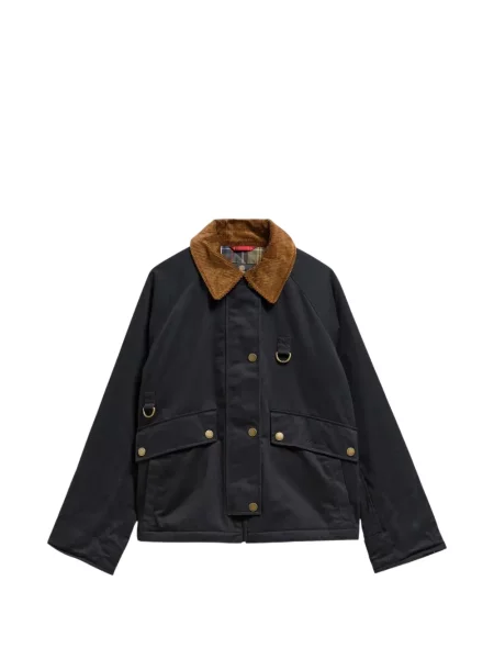 Gulerat geacă Barbour de catifea cord negru
