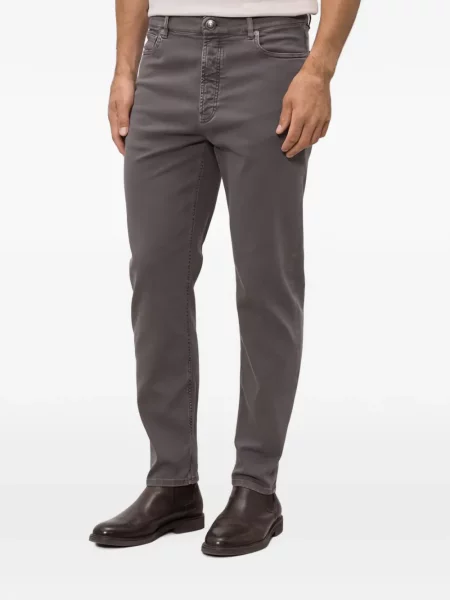 Pantaloni Brunello Cucinelli cu 5 buzunare gri