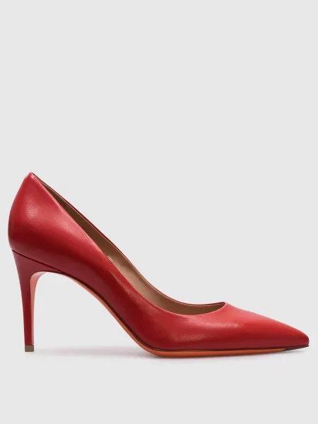 Шкіряні туфлі Santoni червоні