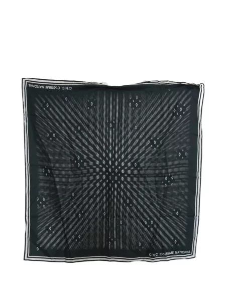 Fular Costume National cu imagine negru