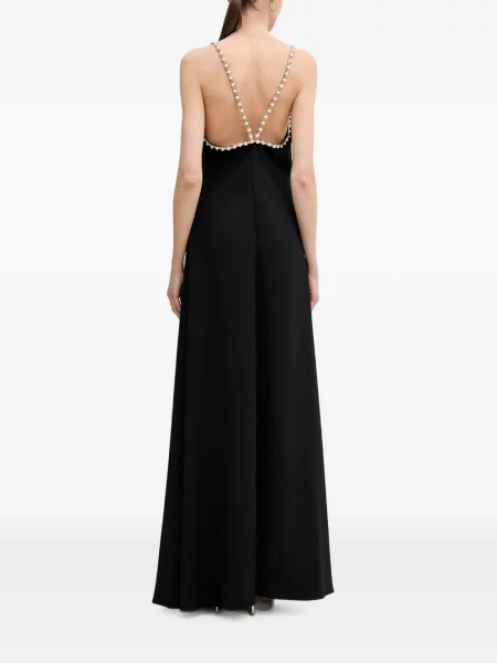 Rochie maxi Silvian Heach cu bretele negru