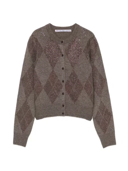 Cardigan Alexander Wang de cristal maro