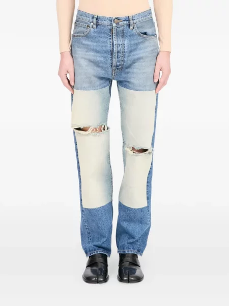 Blugi Maison Margiela rupți albastru
