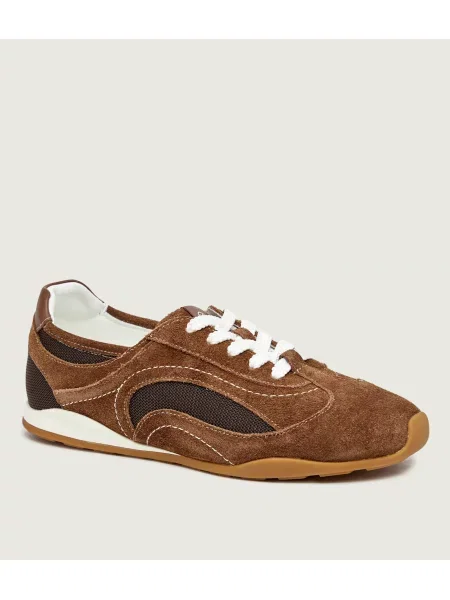 Valentino Sneakers tornacipő | hasított bőr barna