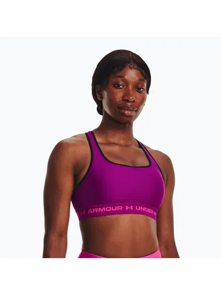 Under Armour športová podprsenka UA Crossback ružová