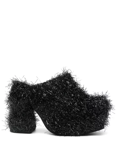 Papuci tip mules Eckhaus Latta negru