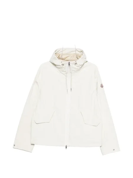Geacă Moncler cu glugă alb