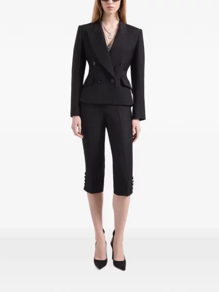 Μπλέιζερ Nina Ricci ζακάρ διπλόκουμπα μαύρο