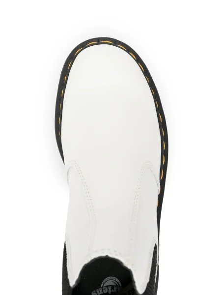 Botine Dr. Martens alb