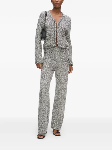 Cardigan Karl Lagerfeld tricotate alb