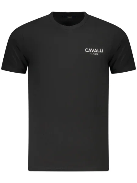 Tricou Cavalli Class scurt negru