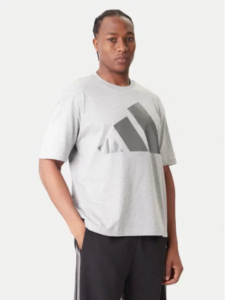 Adidas T-shirt Loose Fit siva