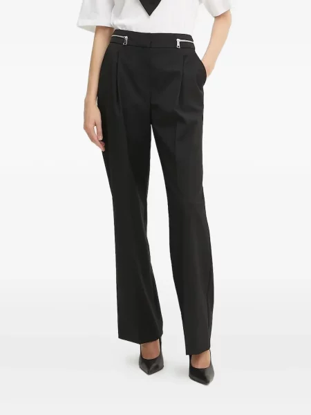 Pantaloni Karl Lagerfeld plisate negru