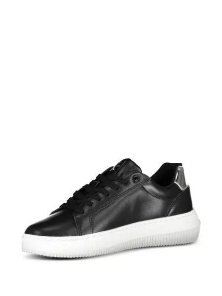 Fűzős csipkés sneaker Calvin Klein nyomtatás fekete