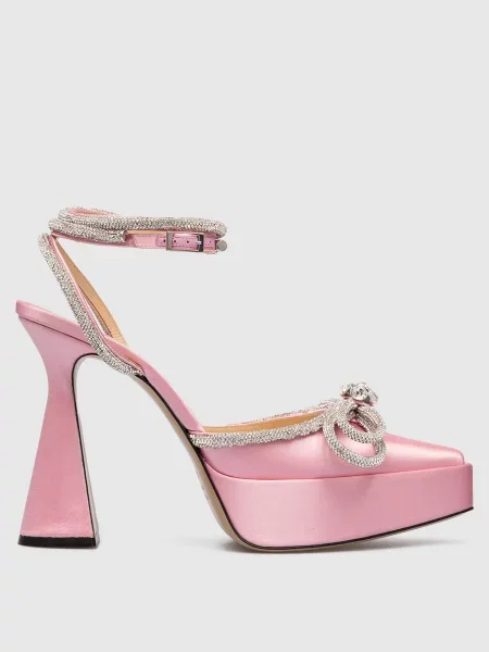 Босоніжки Mach&mach з бантом рожеві