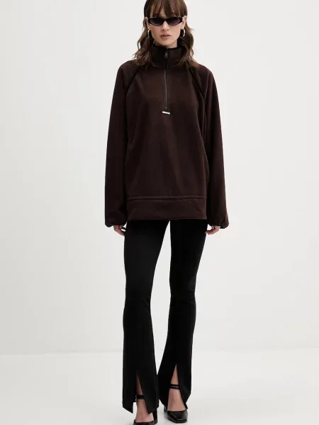 Rotate hanorac fleece uni maro