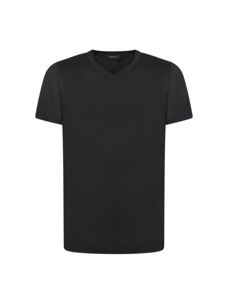 Koszulka Tom Ford z dekoltem w serek czarna