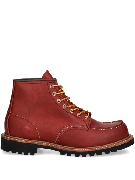 Кожени боти до глезена Red Wing Shoes червено