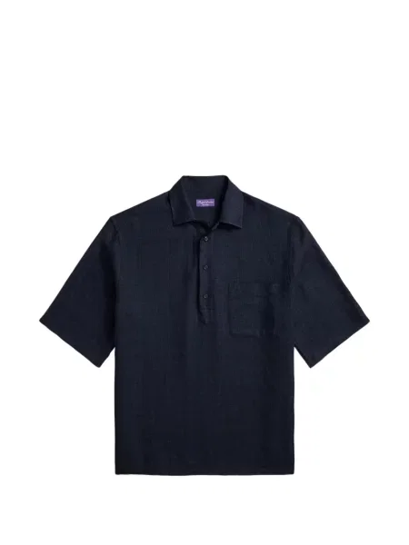 Tricou polo Ralph Lauren Purple Label albastru