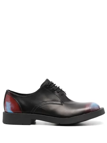 Pantofi Camperlab cu șireturi din piele zdrențuiți negru