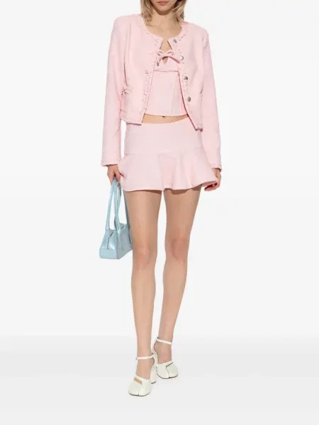 Fusta mini Misbhv din tweed roz