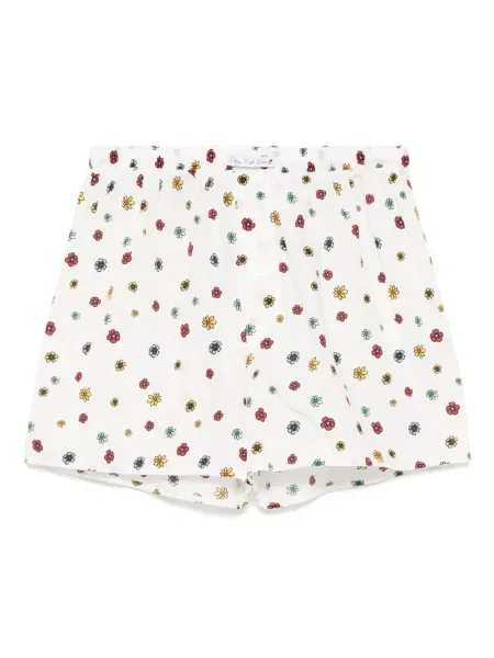 Pantaloni scurți Sky High Farm cu imagine alb