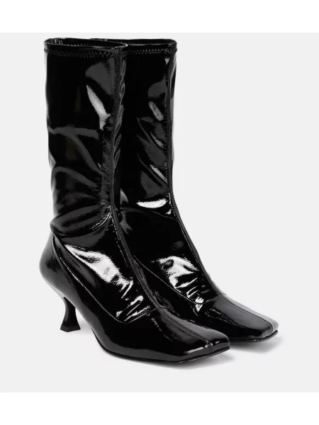 Cizme scurte Souliers Martinez din piele negru