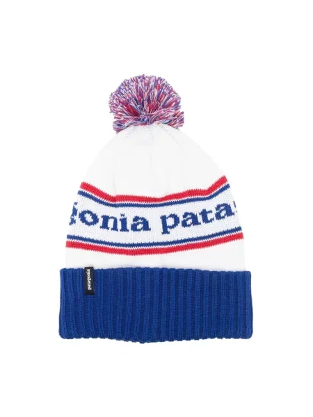 Czapka zimowa Patagonia Powder Town Beanie park stripe/viking blue niebieska