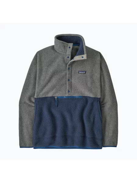 Мъжки суитшърт за трекинг Patagonia Retro Pile 1 / 2 Snap P / O new navy w / nickel синьо