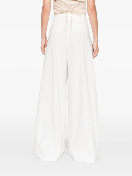 Pantaloni St. Agni alb
