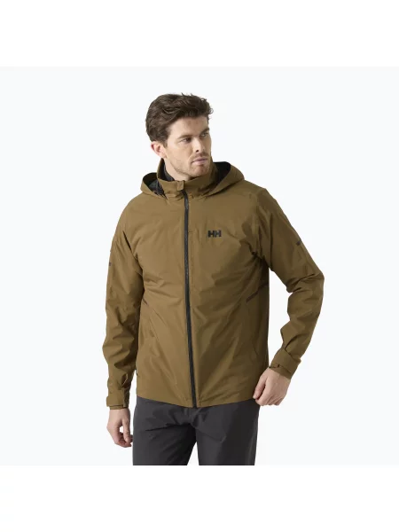 Geacă de navigație pentru bărbați Helly Hansen HP Racing Lifaloft Hood sepia