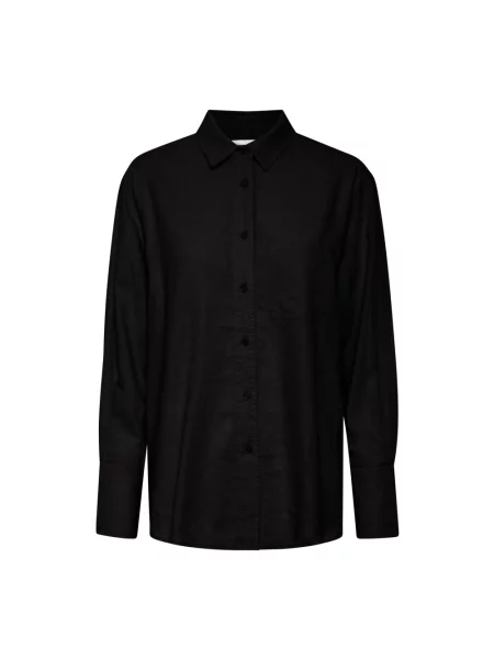 Lniana koszula Inwear czarna