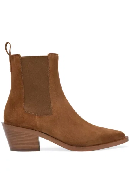 Botine Gianvito Rossi din piele de căprioară maro