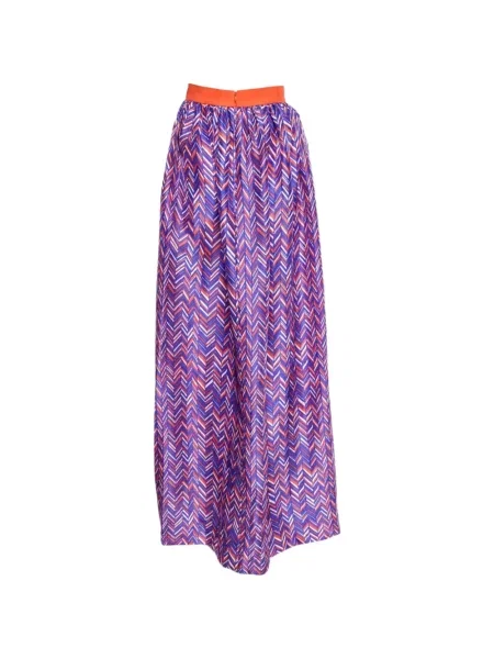 Fusta maxi Roksanda cu imagine evazată violet