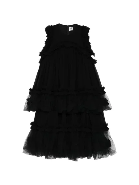 Rochie Noir Kei Ninomiya cu volane negru
