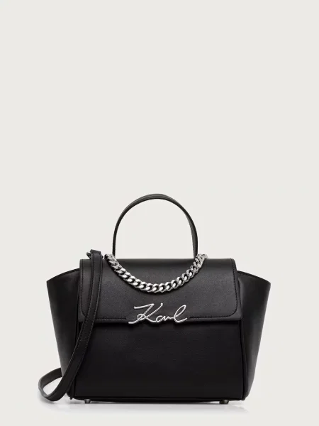 Karl Lagerfeld Geantă de umăr SIGNATURE' negru