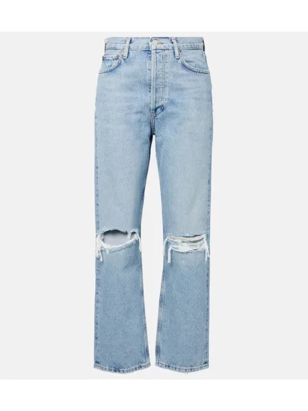 Proste jeansy Agolde niebieskie